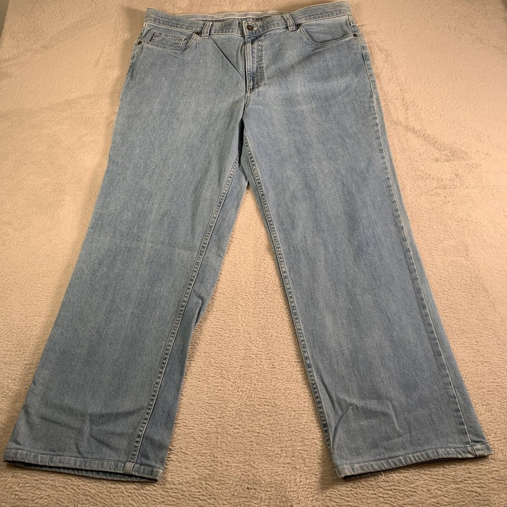 Hiltl‎ Jeans Mens 40x34(40X29) Light Wash Blue Straight Leg Stretch Denim Pants
